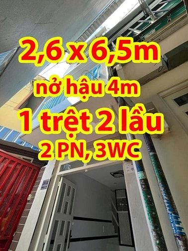 Nhà mới 3 Tầng Âu Dương Lân – Trung Tâm Q.8 – Gần Chợ, BV, Trường Học