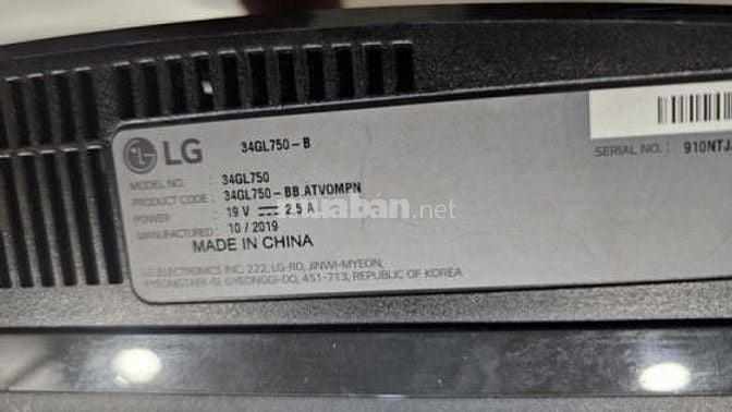 Màn hình LG 34GL750-B. 34 inch xài rồi giá tốt