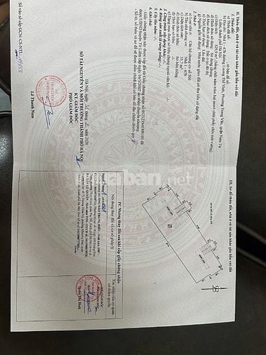 Bán căn hộ Tập thể khu thanh Xuân Bắc Khu lương thế vinh Tầng 5, Sđỏ 