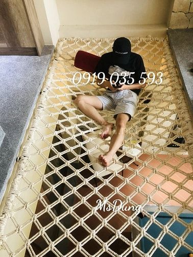làm lưới an toàn giếng trời lưới giường tầng lưới bảo vệ lan can nhà