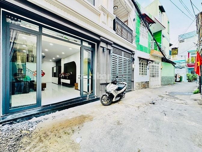 Bán nhà mới rẻ đẹp 4 tầng hxh (4x10) 448/14 QUANG TRUNG p10 Gò Vấp 