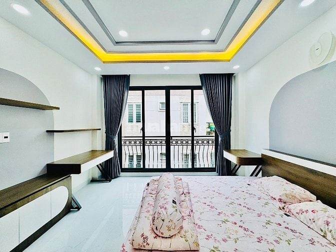 Bán nhà mới rẻ đẹp 4 tầng hxh (4x10) 448/14 QUANG TRUNG p10 Gò Vấp 