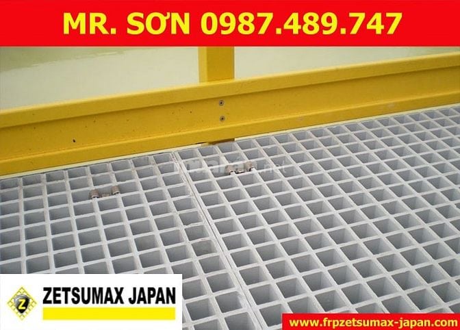 mua Tấm Sàn Ô Lưới Frp Grating, sàn lót composite, tấm frp grating