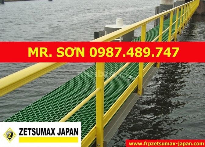 mua Tấm Sàn Ô Lưới Frp Grating, sàn lót composite, tấm frp grating
