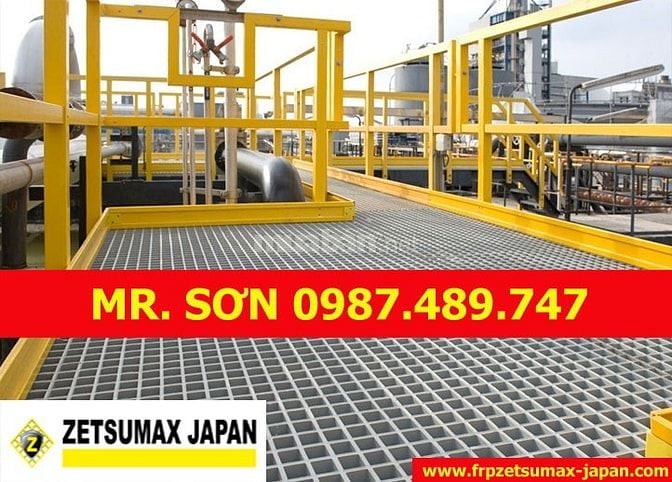 mua Tấm Sàn Ô Lưới Frp Grating, sàn lót composite, tấm frp grating