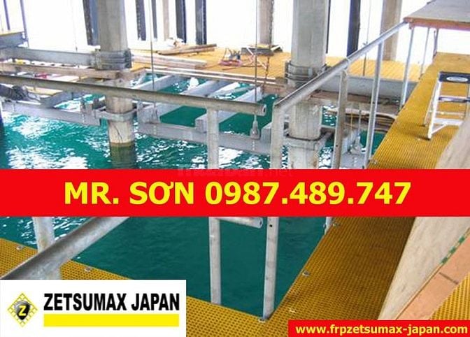 mua Tấm Sàn Ô Lưới Frp Grating, sàn lót composite, tấm frp grating