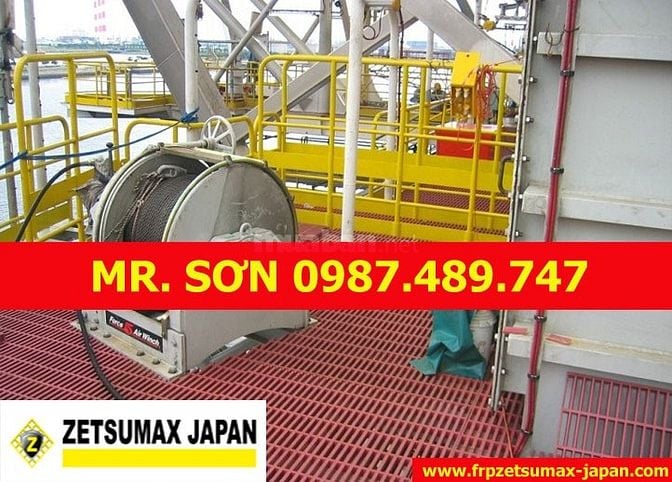 mua Tấm Sàn Ô Lưới Frp Grating, sàn lót composite, tấm frp grating