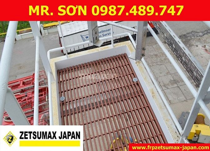 TẤM SÀN FRP 1220X2440X25MM, CAO 30MM, 38MM, 50MM - ZETSUMAX