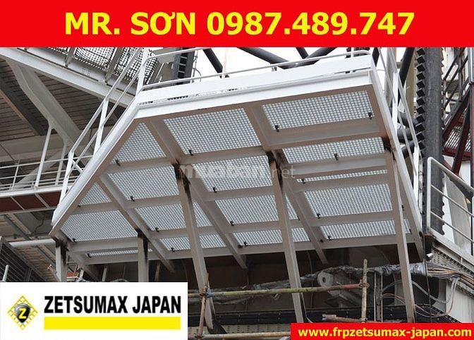 TẤM SÀN FRP 1220X2440X25MM, CAO 30MM, 38MM, 50MM - ZETSUMAX