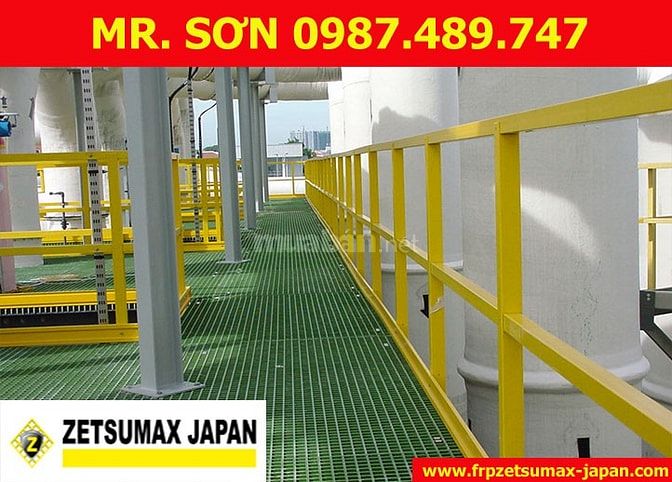 TẤM SÀN FRP 1220X2440X25MM, CAO 30MM, 38MM, 50MM - ZETSUMAX