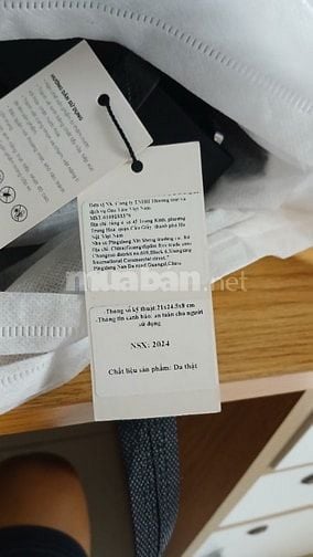 Hàng mới chưa sử dụng túi đeo nam ELLY da thật 