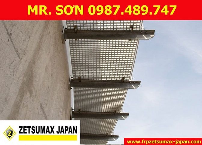 TẤM SÀN FRP 1220X2440X25MM, CAO 30MM, 38MM, 50MM - ZETSUMAX