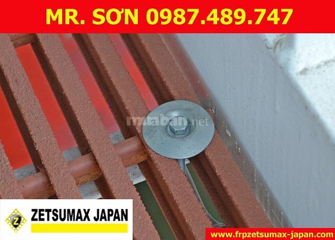 TẤM SÀN FRP 1220X2440X25MM, CAO 30MM, 38MM, 50MM - ZETSUMAX