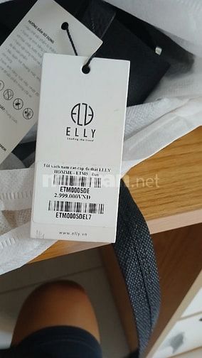 Hàng mới chưa sử dụng túi đeo nam ELLY da thật 