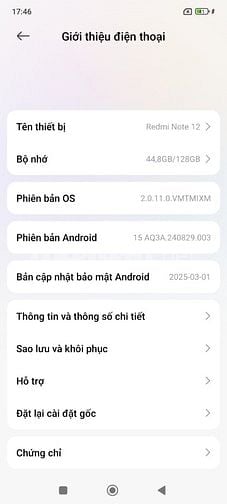 Xiaomi Redmi Note 12, bản 8/128