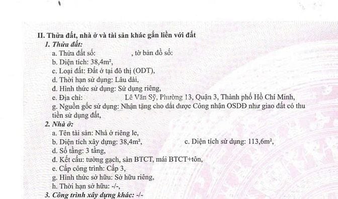 Bán nhà 2 mặt tiền Lê Văn Sỹ, khu kinh doanh sầm uất, 3x12m đất, 4 lâu