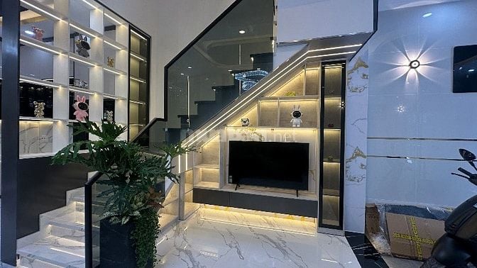 💥 SIÊU PHẨM NHÀ PHỐ HIỆN ĐẠI – HẺM XE HƠI TRÁNH 6M – SÁT Q7 giá 9.2T