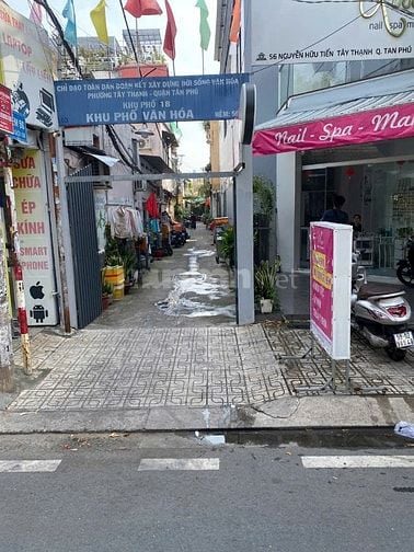 Hẻm 1 sẹc Nguyễn hữu tiến 6x10m 5,3 tỷ  1 lầu
