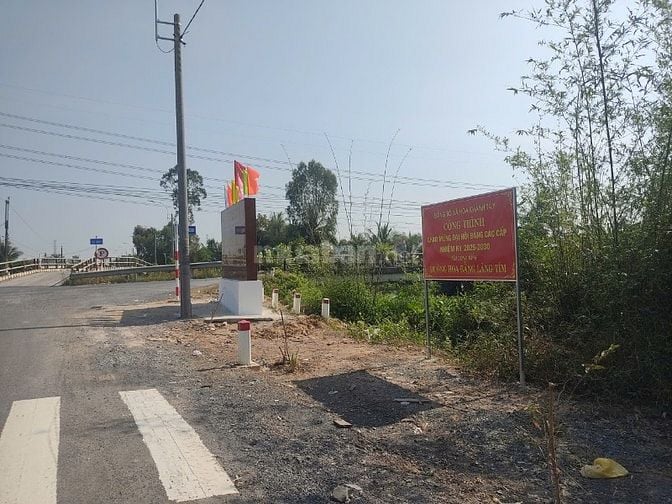 Đất thổ cư 4x24m ấp Bùng Binh xã Hòa Khánh Tây