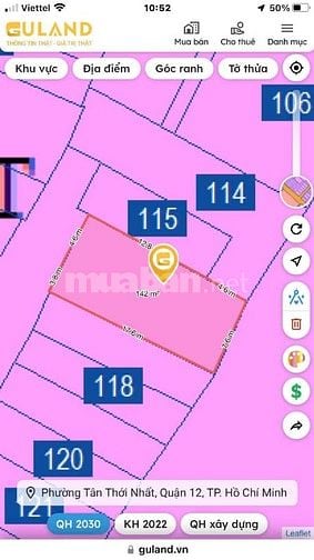CHÍNH CHỦ Bán Nhà Tại Tân Thới Nhất 8, phường Tân Thới Nhất, Quận 12