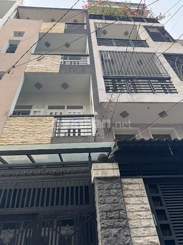 Xe hơi vô nhà, 72m2 (4x18m) 5 tầng 6PN, Nguyễn Gia Trí D5, Bình Thạnh