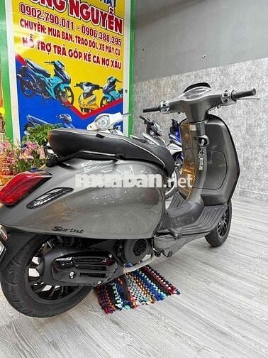 Vespa spring 218 xám titan siêu đẹp, nhìn là mê