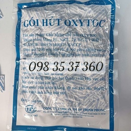 Gói hút Oxy-Oxytoc cho bánh trung thu