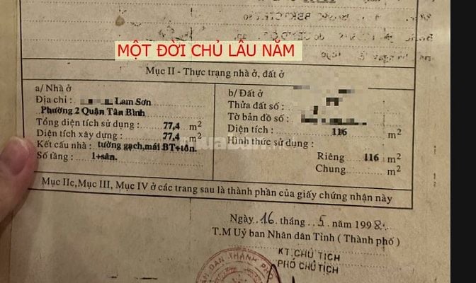 Hàng Siêu Hiếm, Chắc Chắn bán nhanh - 170tr/m2 - Hẻm xe hơi 6m Lam Sơn