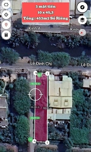 Chính chủ cần bán đất 3 mặt tiền Lê Đình chi