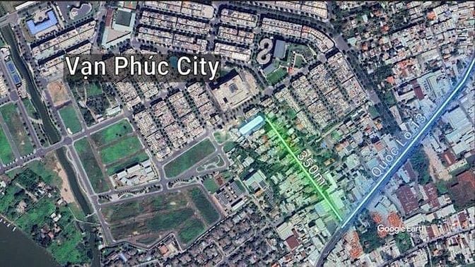 Hơn 1100m2 sát vách VẠN PHÚC CITY  