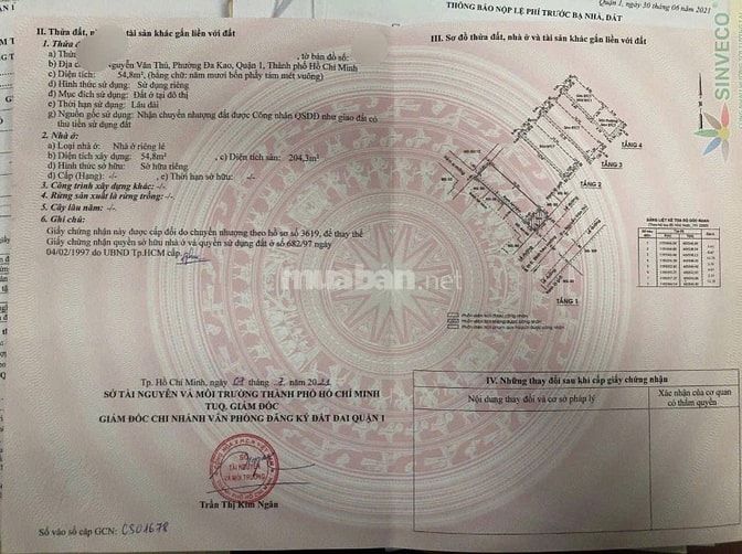 Nhà mặt phố Nguyễn Văn Thủ, phường Đa Kao, Quận 1
