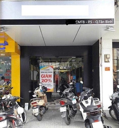 Cho thuê nhà mặt tiền Cách Mạng Tháng 8, P.4, Q. Tân Bình giá 20tr