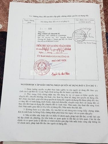 Chia gia sản cho các con nên chủ cần bán nhà đường Nguyễn Khoái.