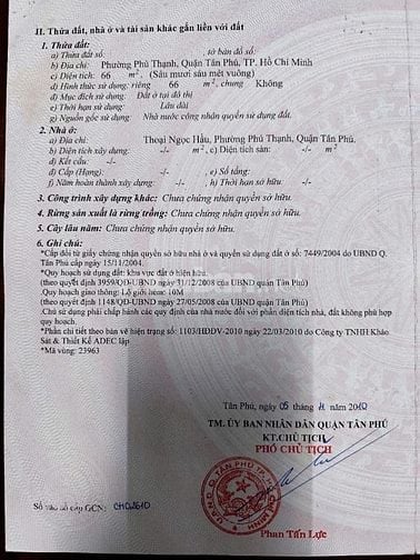 Bán nhà hẻm 10m 4x17 giá 7.19 tỷ 3 tầng 4pn Thoại Ngọc Hầu Tân Phú