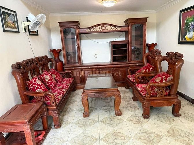 Bán 03 bộ bàn ghế gỗ hương quí, xẻ từ 01 cây gỗ lâu năm 100 tuổi