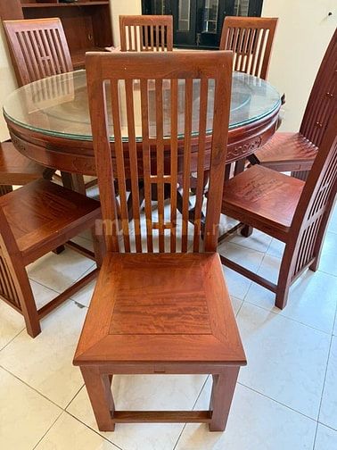 Bán 03 bộ bàn ghế gỗ hương quí, xẻ từ 01 cây gỗ lâu năm 100 tuổi