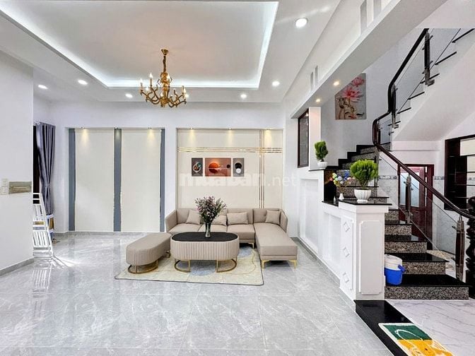 Nhà mới đẹp mặt tiền đường 5b, dt 6x16m 2 lầu ST tiện ở và kinh doanh