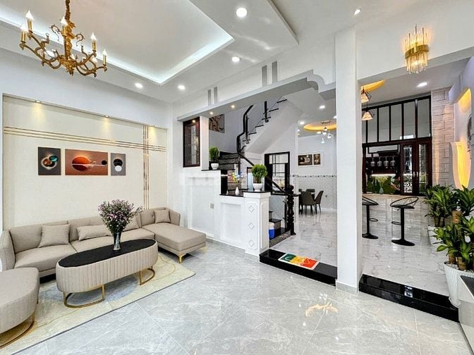 Nhà mới đẹp mặt tiền đường 5b, dt 6x16m 2 lầu ST tiện ở và kinh doanh