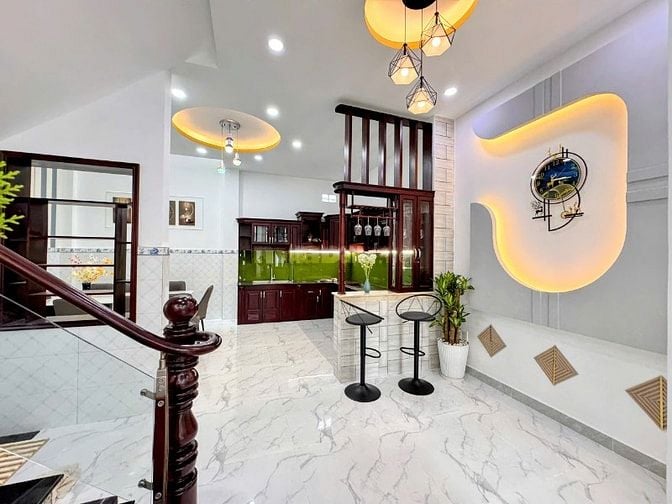 Nhà mới đẹp mặt tiền đường 5b, dt 6x16m 2 lầu ST tiện ở và kinh doanh