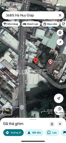 Bán đất phân 368/5 Hà Huy Giáp, P.TL, Quận 12: 4,3 x 20, giá: 5,25 tỷ