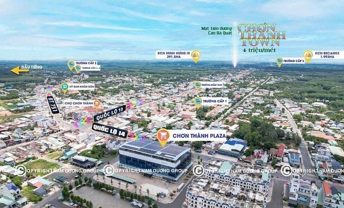 💥CHÍNH CHỦ KẸT TIỀN BÁN GẤP ĐẤT Ở ĐÔ THỊ 140M² TRUNG TÂM CHƠN THÀNH