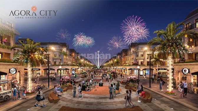 Đô Thị Agora City, Ngay TTHC Huyện Thủ Thừa, Giá 19tr/m2, sổ đỏ riêng