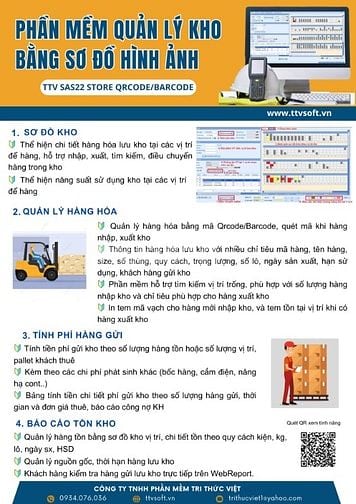 Phần mềm kho vị trí sử dụng Barcode/Qrcode