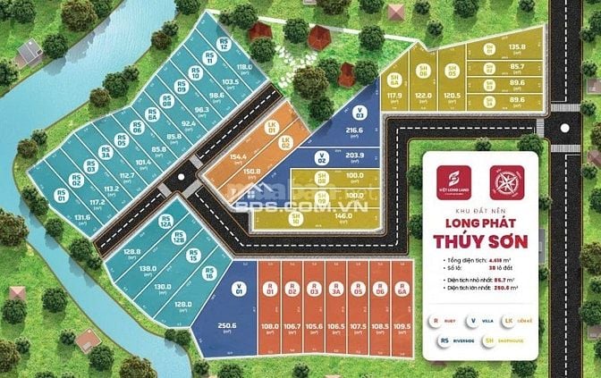 BÁN ĐẤT NỀN LONG PHÁT THUÝ SƠN - SẴN SỔ ĐỎ - SANG TÊN NGAY - GIÁ 99tr