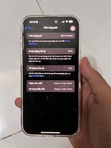 Pass nhanh 15 pro max 256gb máy người dùng xài 