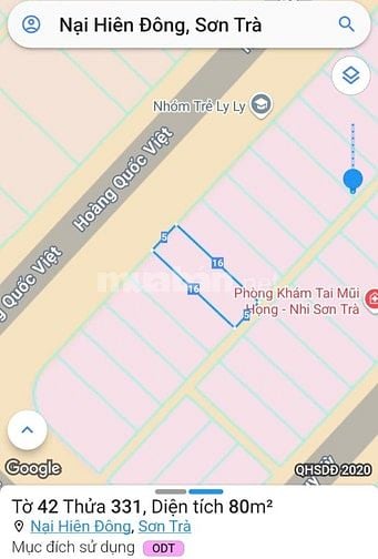 Bán đất Nại Hiên Đông Sơn Trà Đà Nẵng – Lô đẹp Hoàng Quốc Việt