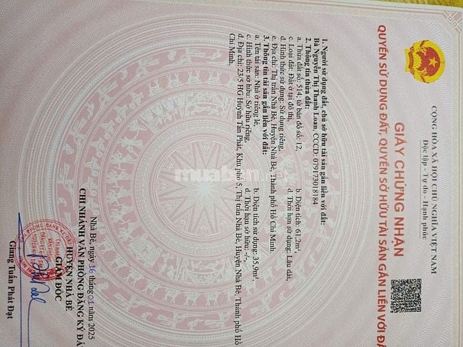 Nhà cấp bốn hẻm 3m khu dân cư huỳnh tấn phát nhà bè 