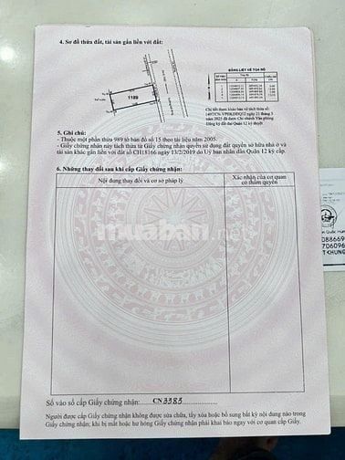 Đất Chính Chủ. SHR 1/Thạnh Xuân 52. Giá: 3 tỷ