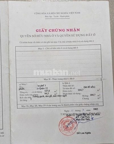 🌷 🌷 🌷 BÁN NHÀ MẶT TIỀN : 85H NGUYỄN ẢNH THỦ- P. HIỆP THÀNH - Q. 12 