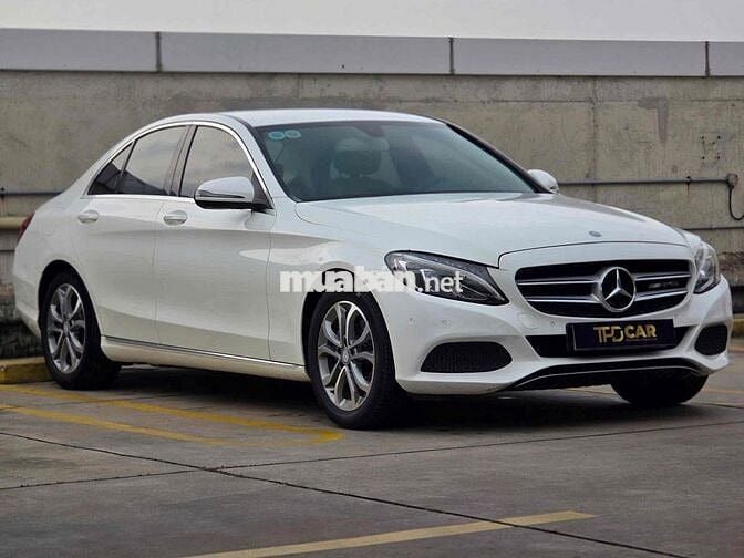 Mercedes-Benz C200 trắng/kem sx2016